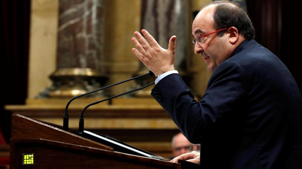 Miquel Iceta, el pasado jueves en el Parlament