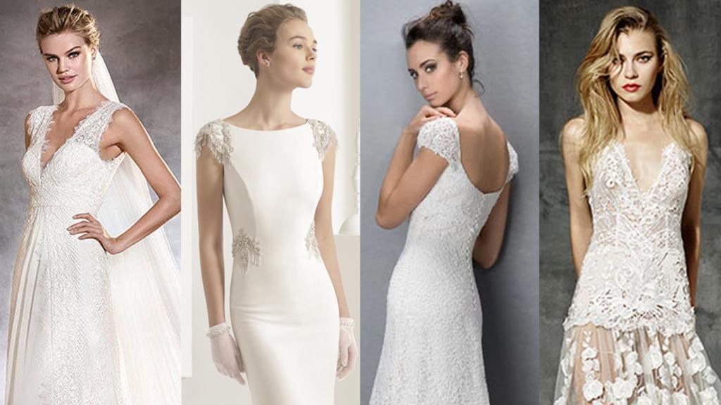 Modelos con novias de Pronovias, Rosa Clará, Peyro y Yolancris