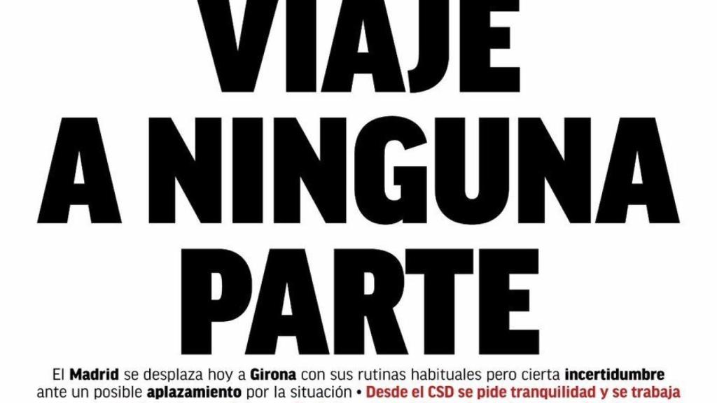 Portada de MARCA (27/10/17)