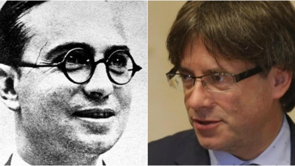 Josep Dencàs, exconseller de Gobernación, y Carles Puigdemont, president cesado de la Generalitat.