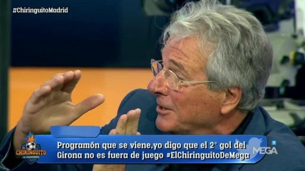 Jorge D'Alessandro en El Chiringuito. Foto: Twitter (@elchiringuitotv)