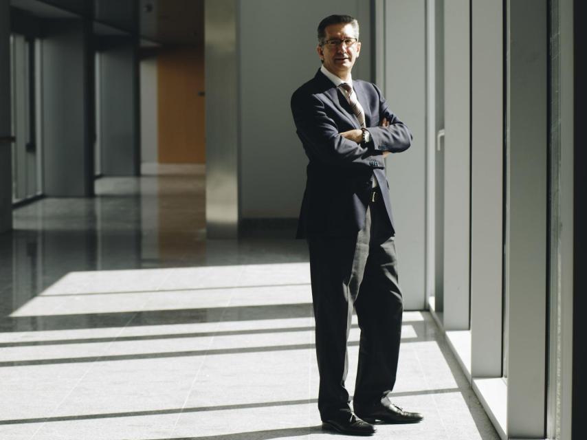 Jesús San Miguel, durante la entrevista.