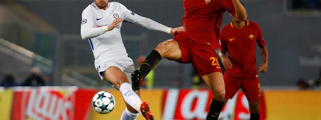 Imagen del Roma - Chelsea de Champions.