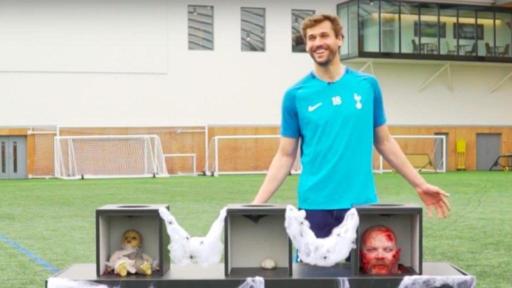 Llorente celebra Halloween con el Tottenham