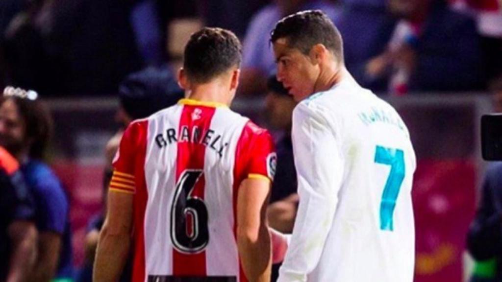 Granell charla con Cristiano. Foto Instagram (@granell6)