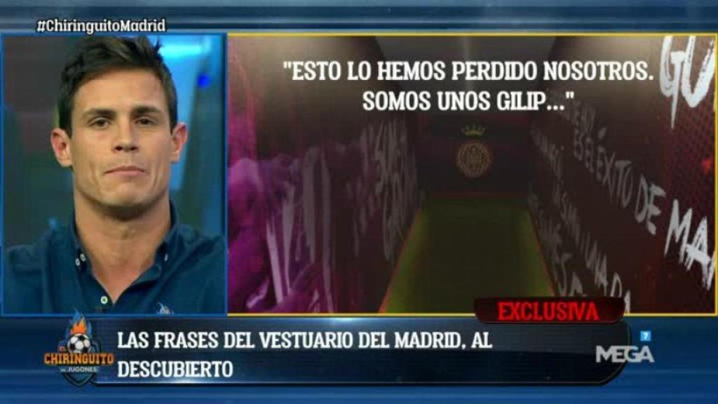 Edu Aguirre, en El Chiringuito. Foto: Twitter (@elchiringuitotv)