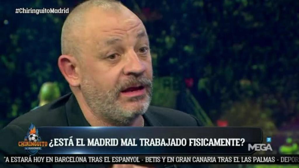 Hermel en El Chiringuito. Foto: Twitter (@elchiringuitotv).