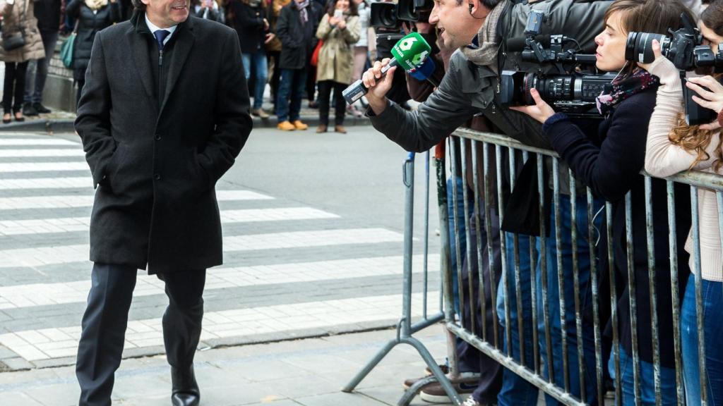 Carles Puigdemont, en Bruselas.