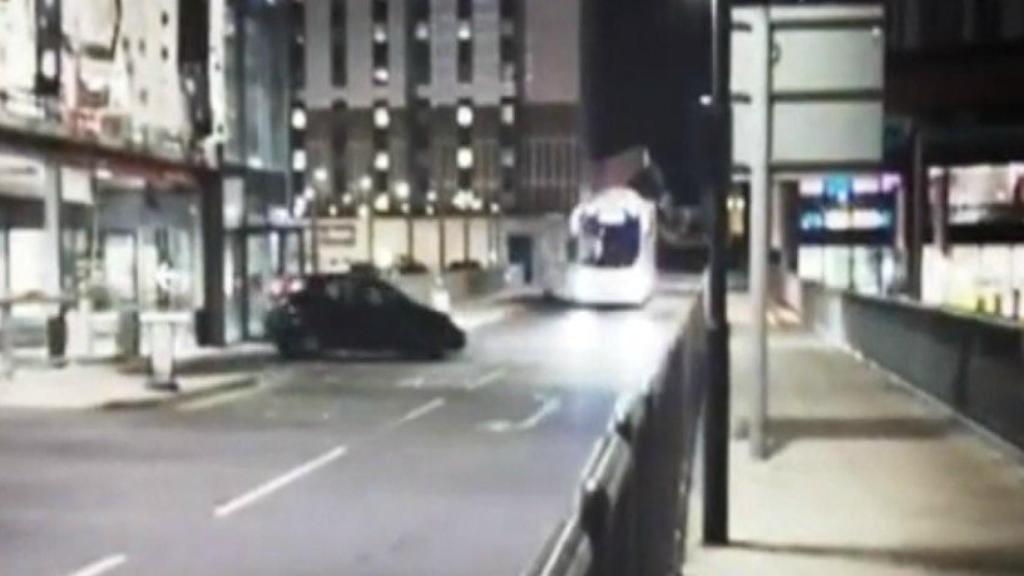 Autobús del Real Madrid en Londres