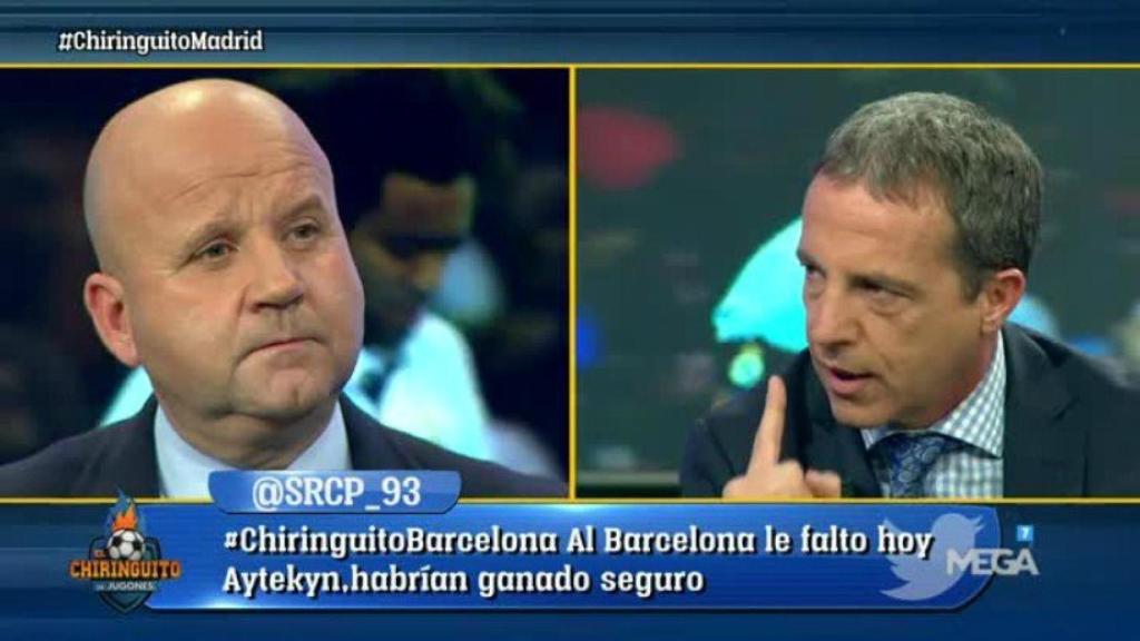 Cristóbal Soria critica a Modric en El Chiringuito. Foto: Twitter (@elchiringuitotv)