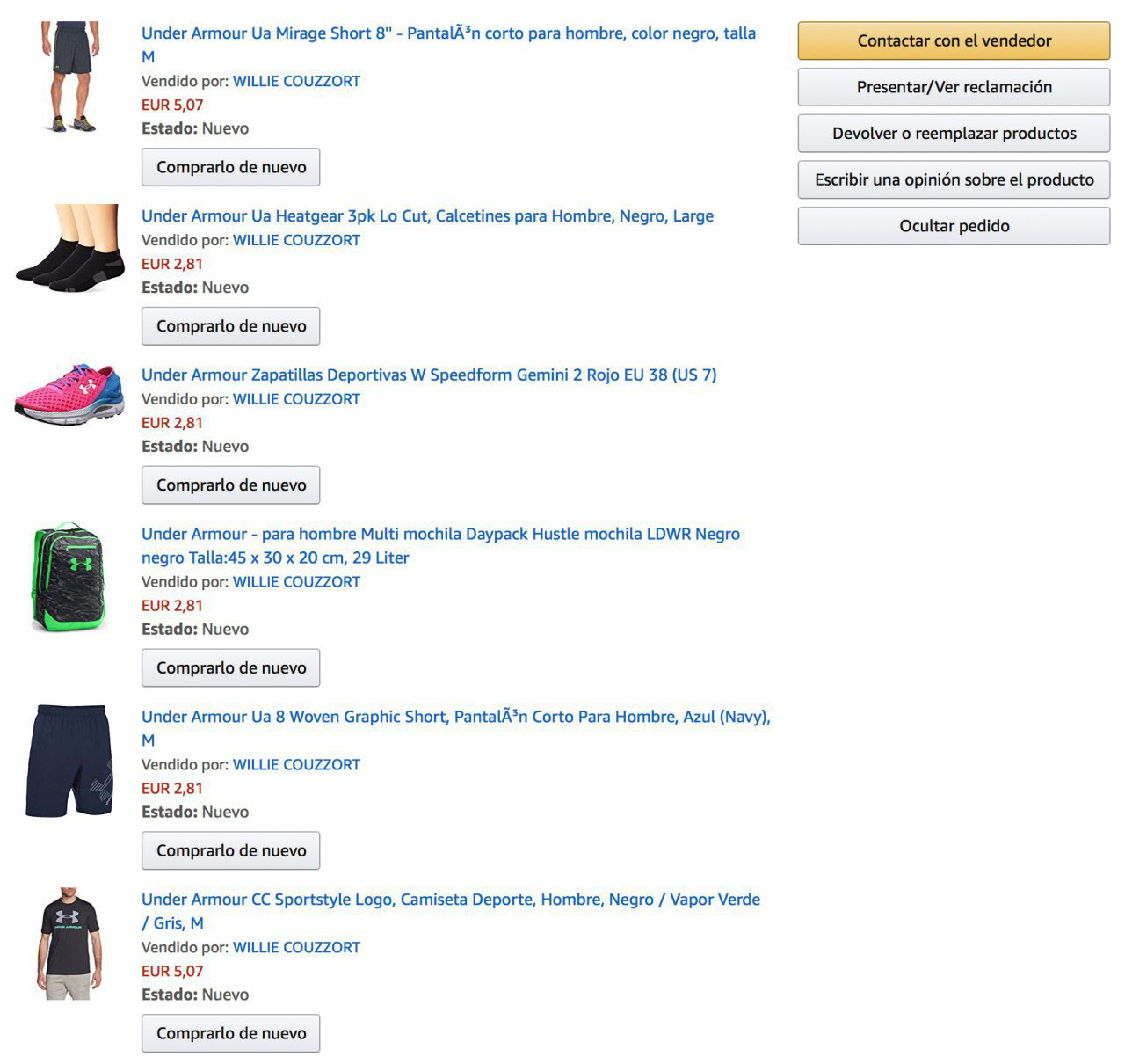 vendedor estafa amazon