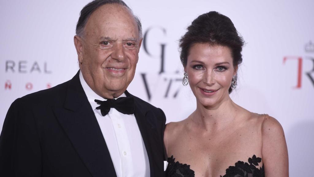 La pareja en el Teatro Real.