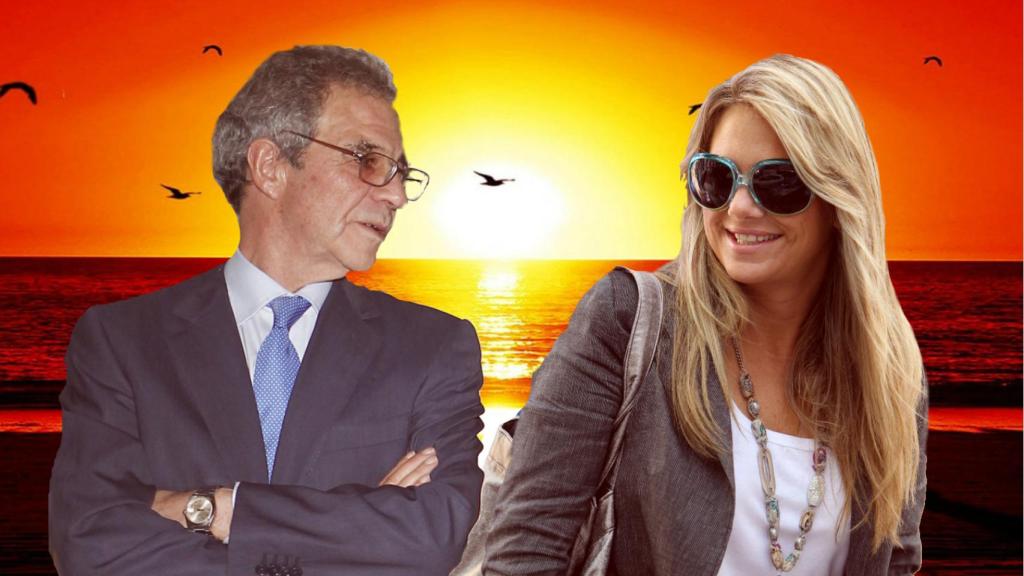 Isabel Sartorius y César Alierta en un montaje.