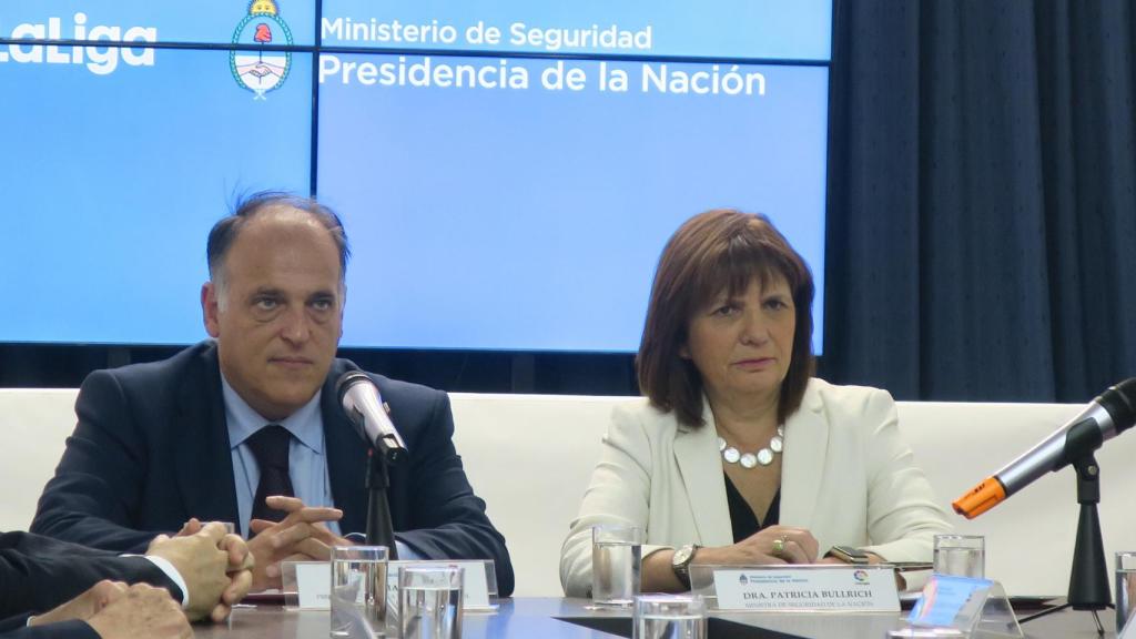 Tebas, en un evento hoy en Buenos Aires. Foto: EFE