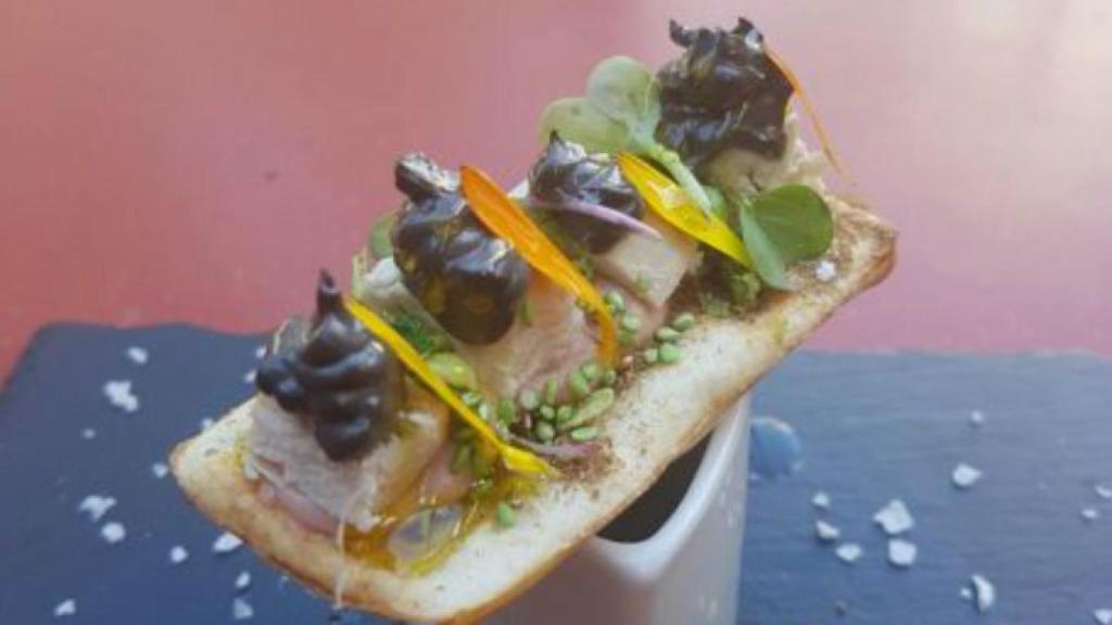 Tapa diseñada por el chef consaburense Javier Sánchez