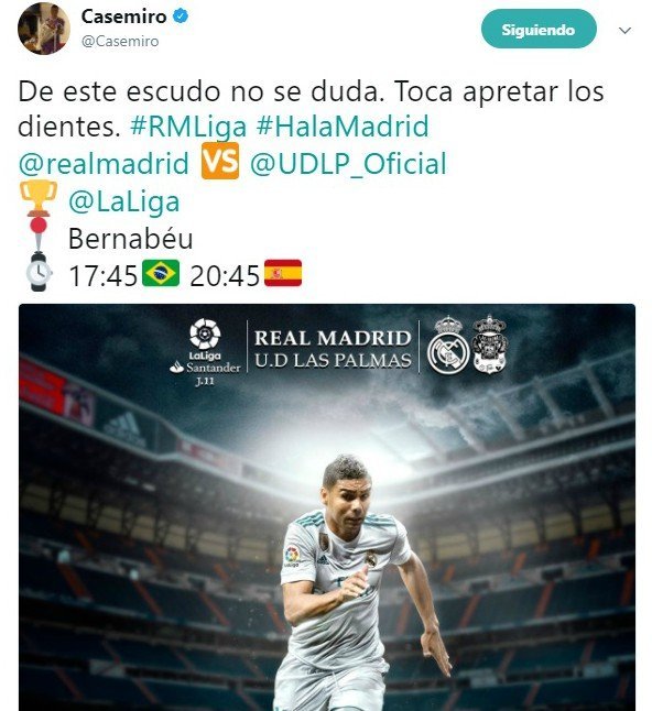 Casemiro: Toca apretar los dientes