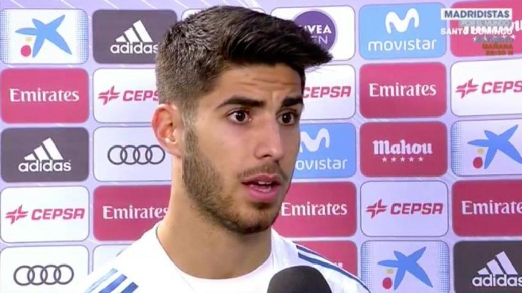 Asensio en zona mixta