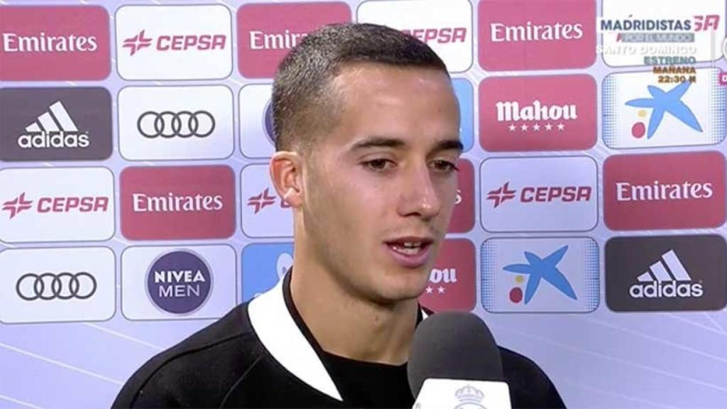 Lucas Vázquez, en zona mixta