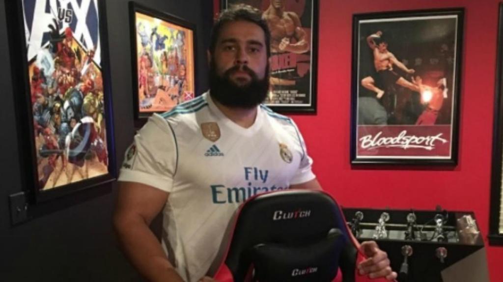 Miroslav Barnyashev, alias 'Rusev', luchador de la WWE y gran fan del Real Madrid. Foto: Instagram (@rusevig)