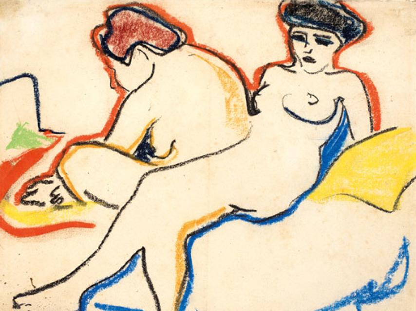 Una de las obras de Ernst Ludwig Kirchner, de 1905, incluidas en la muestra.