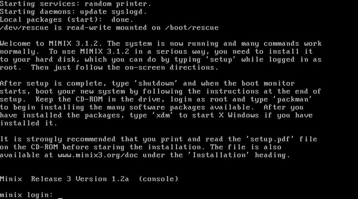 minix-sistema-operativo