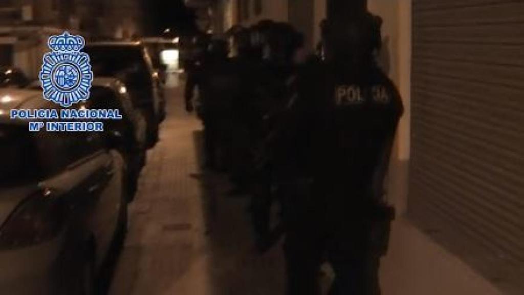 Momento de la operación policial