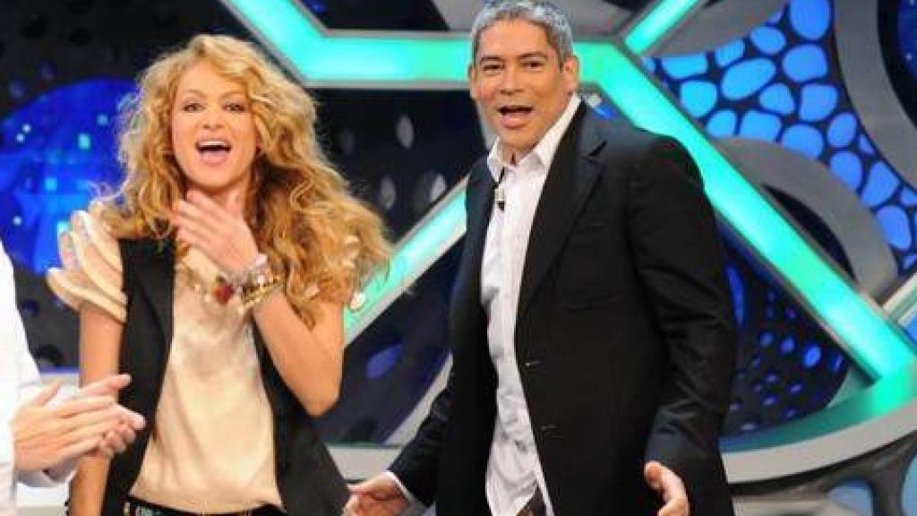 Paulina Rubio y Boris Izaguirre, en una de sus visitas a El Hormiguero.