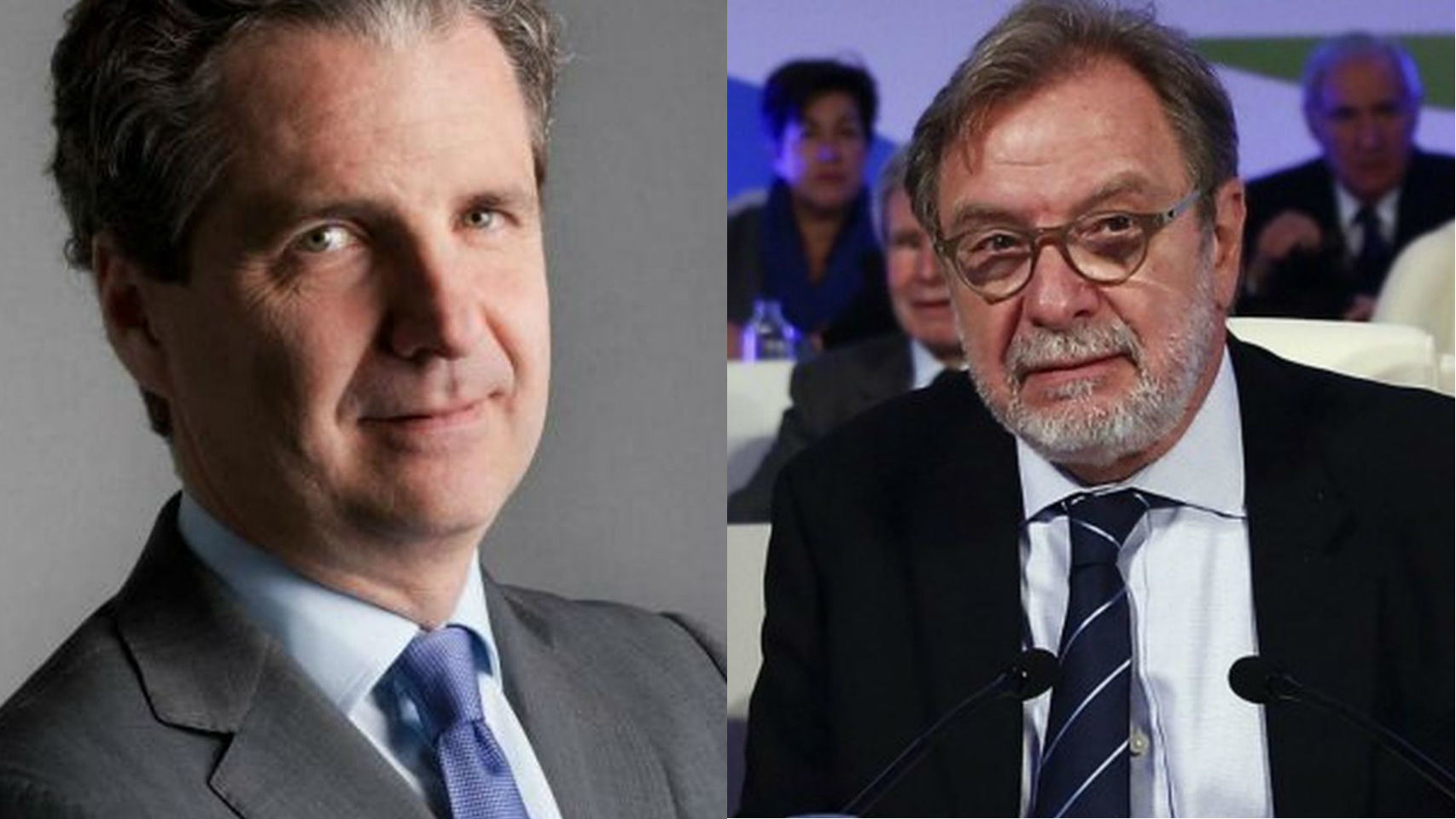 Jaime Carvajal (izda.) y Juan Luis Cebrián (dcha.)