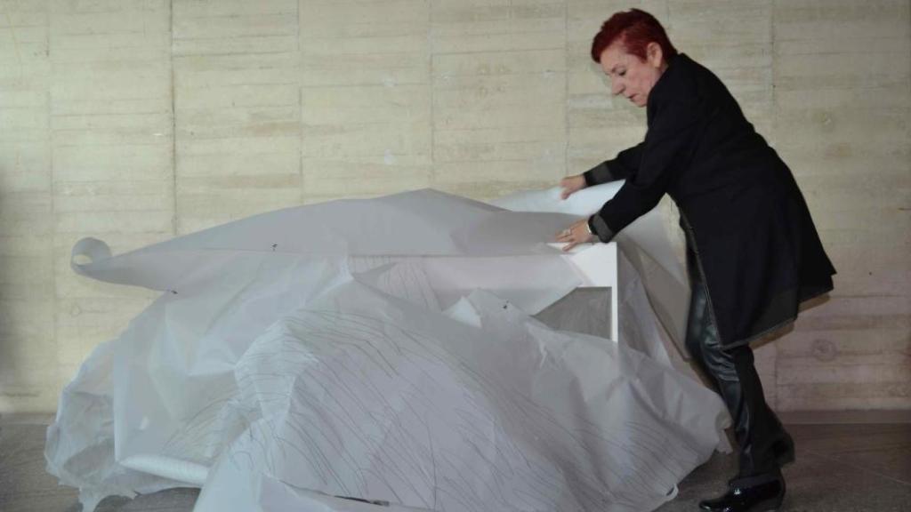 Concha Jerez durante una performance.