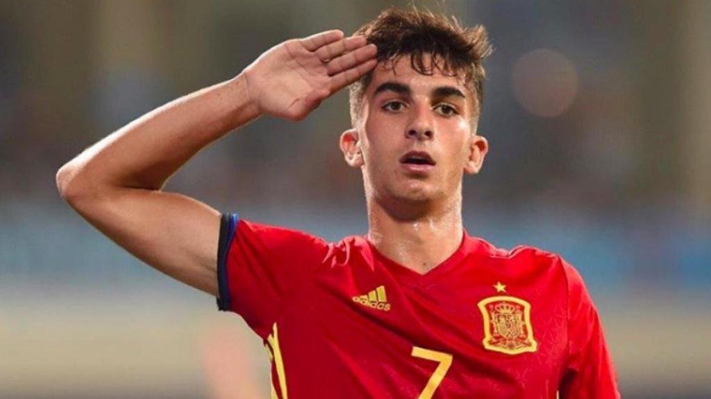 Ferrán Torres, con la Sub17. Foto Instagram (@ferrantorres7)