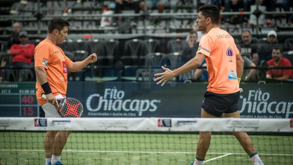 Mati Dìaz y Maxi Sánchez en acción.