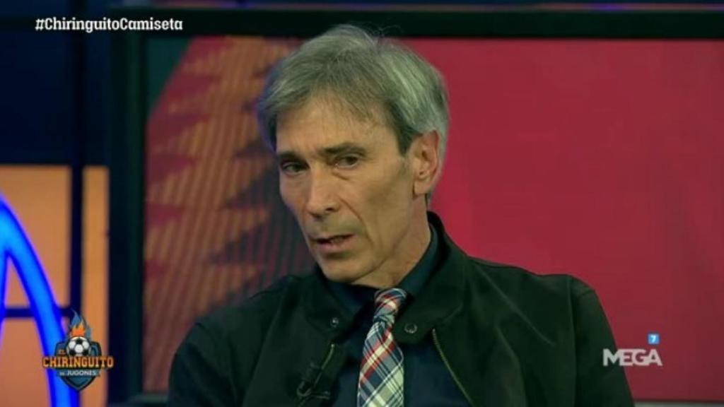 Lobo Carrasco, en El Chiringuito. Foto: Twitter (@elchiringuitotv)