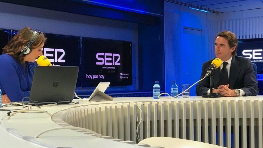 Aznar, en su entrevista en la 'Cadena Ser'.