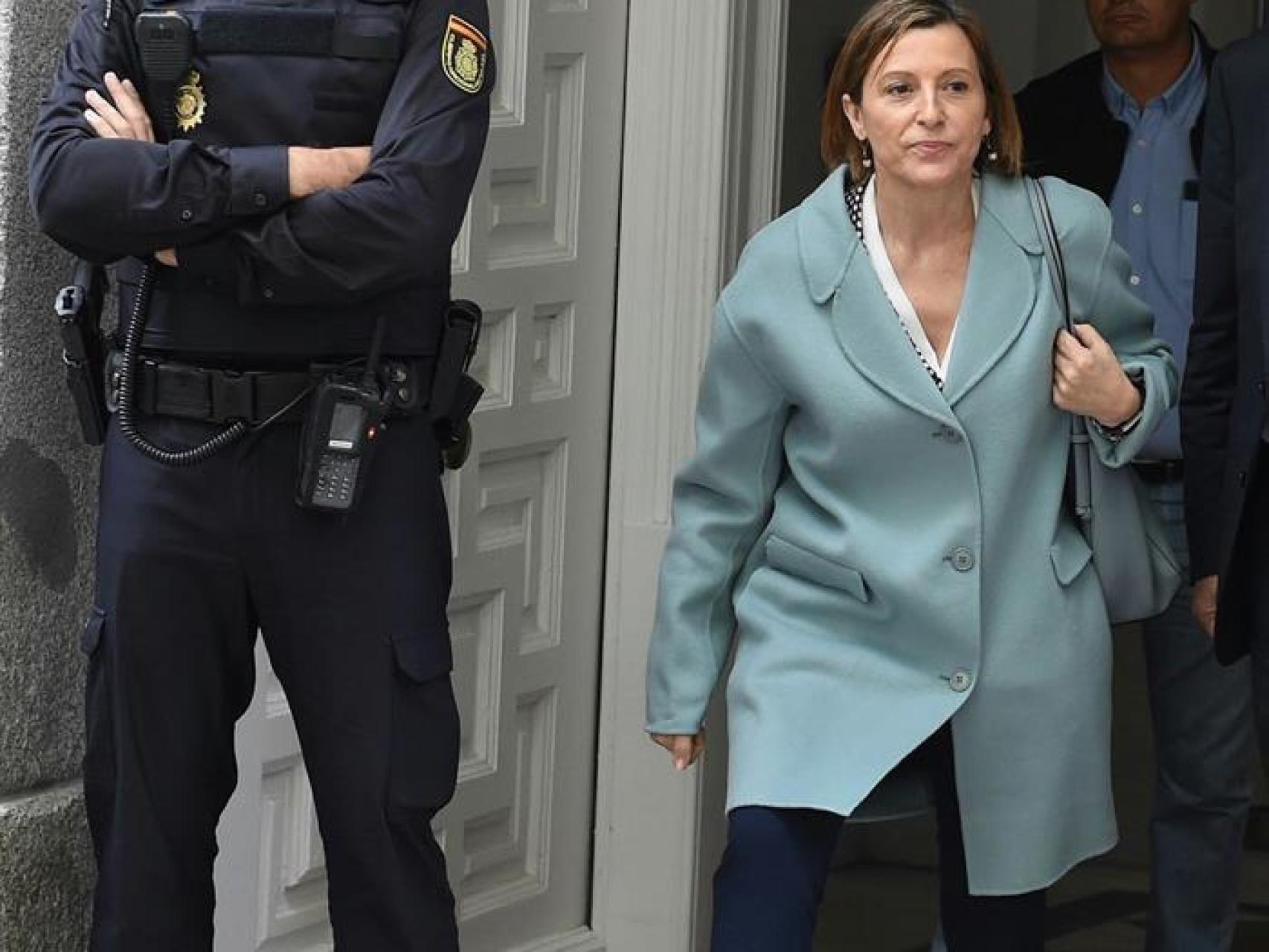 Forcadell abandona el Tribunal Supremo el pasado 2 de noviembre