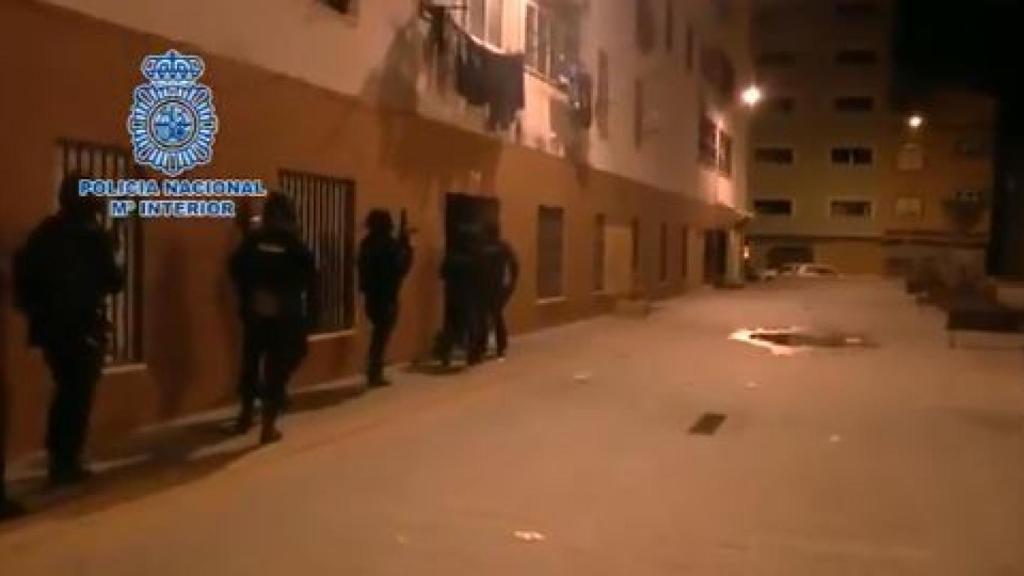 Momento de la operación policial