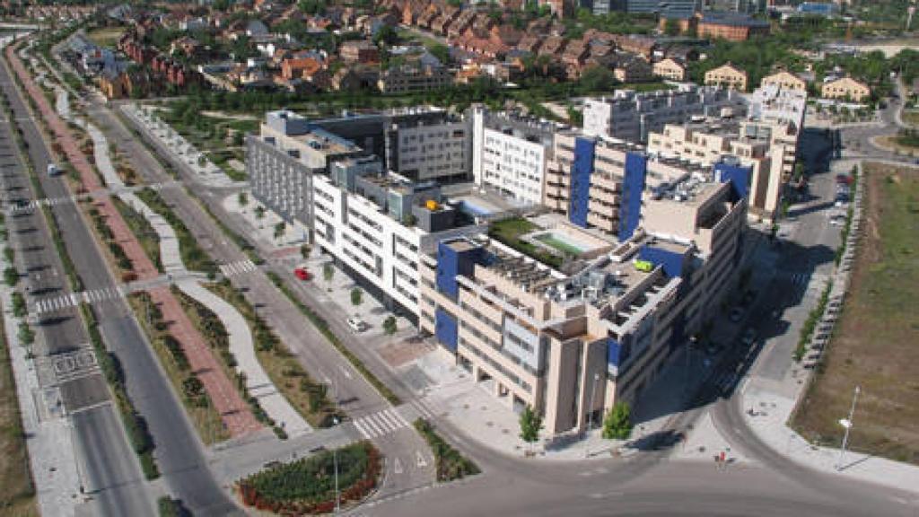 Imagen aérea de Valdebebas.