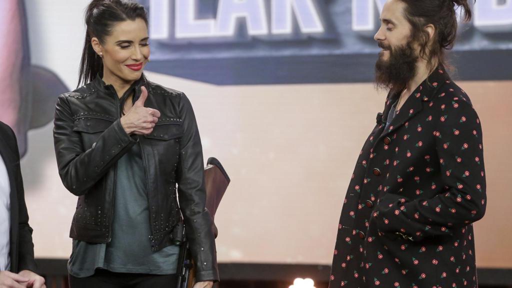 Pilar respondiendo al cumplido de Jared Leto.