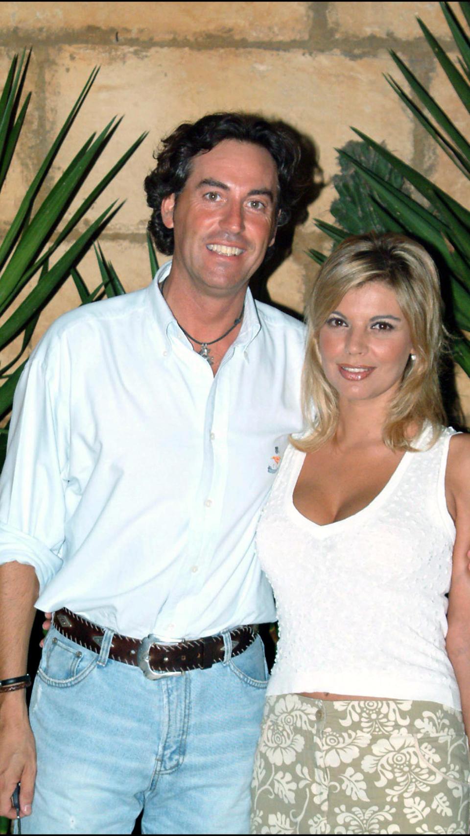 La pareja al inicio de su relación.