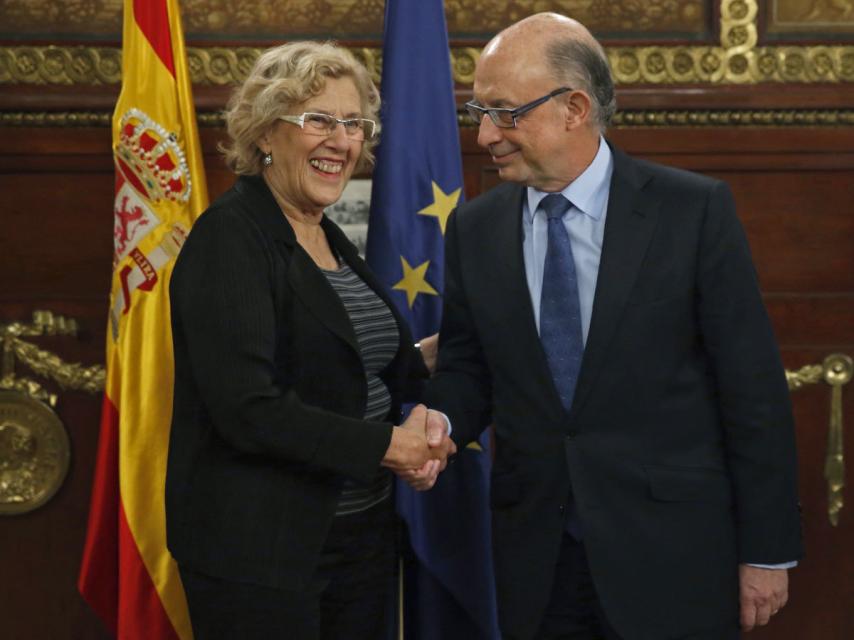 Carmena y Montoro cuando trataban de limar esperanzas.