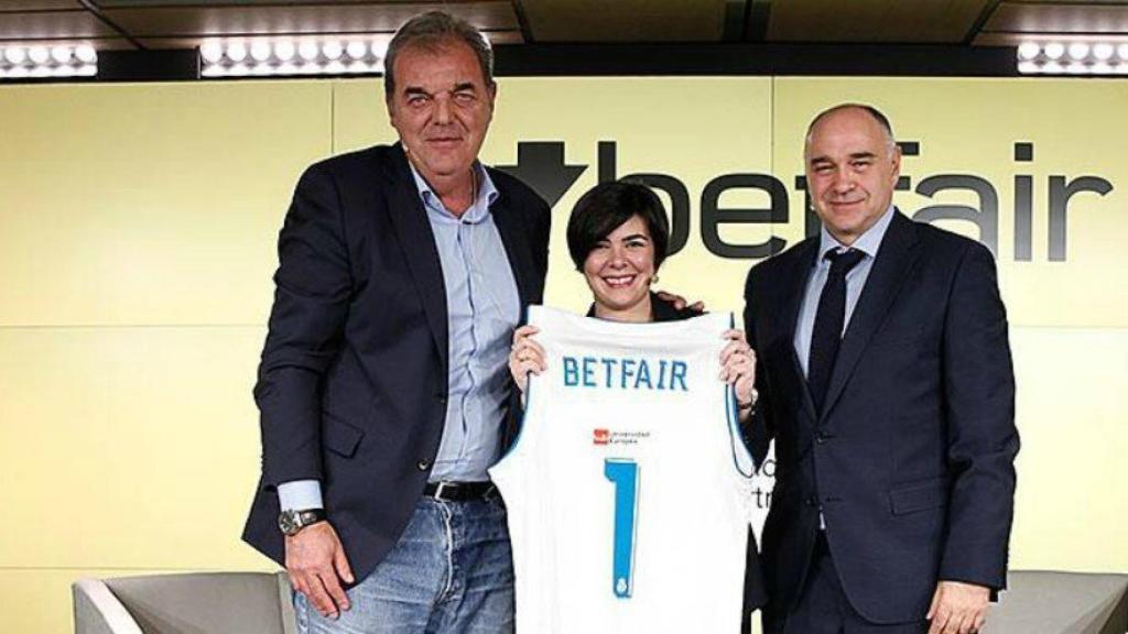 Juan Carlos Sánchez Lázaro, Pablo Laso y Elisa Miguel Fonseca.