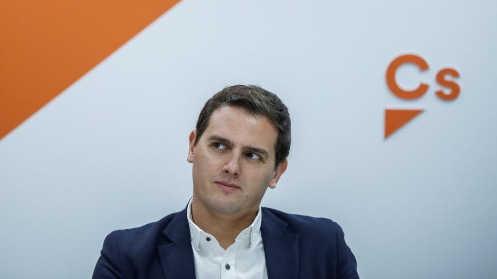 Albert Rivera, durante una reunión de la Ejecutiva Nacional de Ciudadanos.