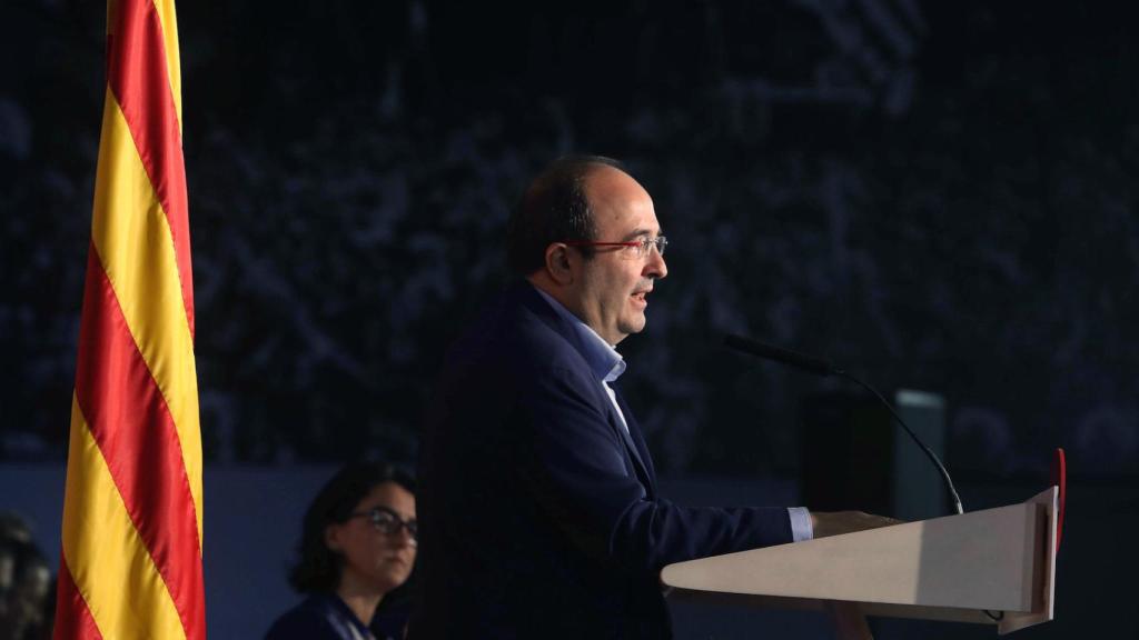 Miquel Iceta, este viernes en una reunión de su partido.