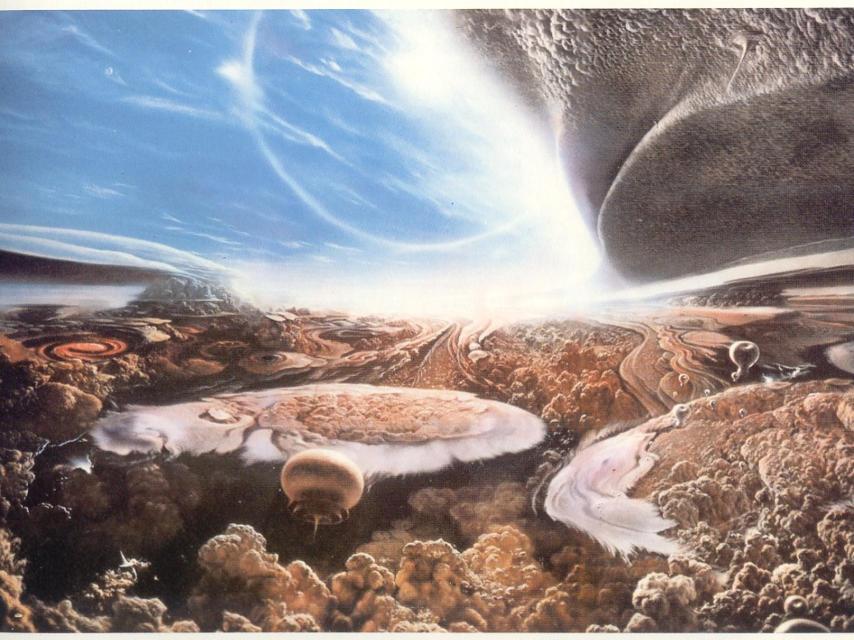 La hipótesis de los flotadores habitando en la atmósfera de Júpiter.