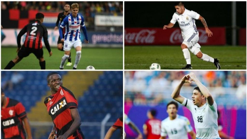 Ödegaard, Sergio Díaz, Vinícius Júnior y Valverde