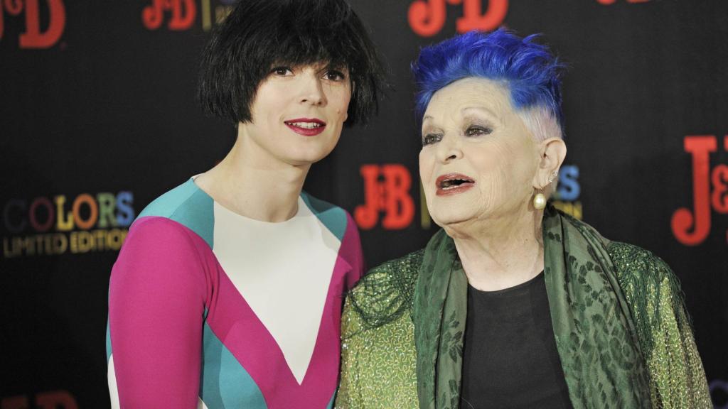 Bimba Bosé con su abuela Lucía.