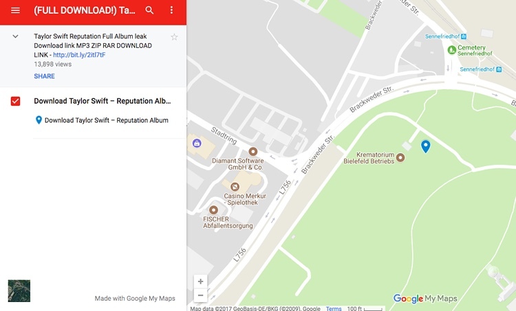 taylor swift reputation descarga ilegal album google maps musica
