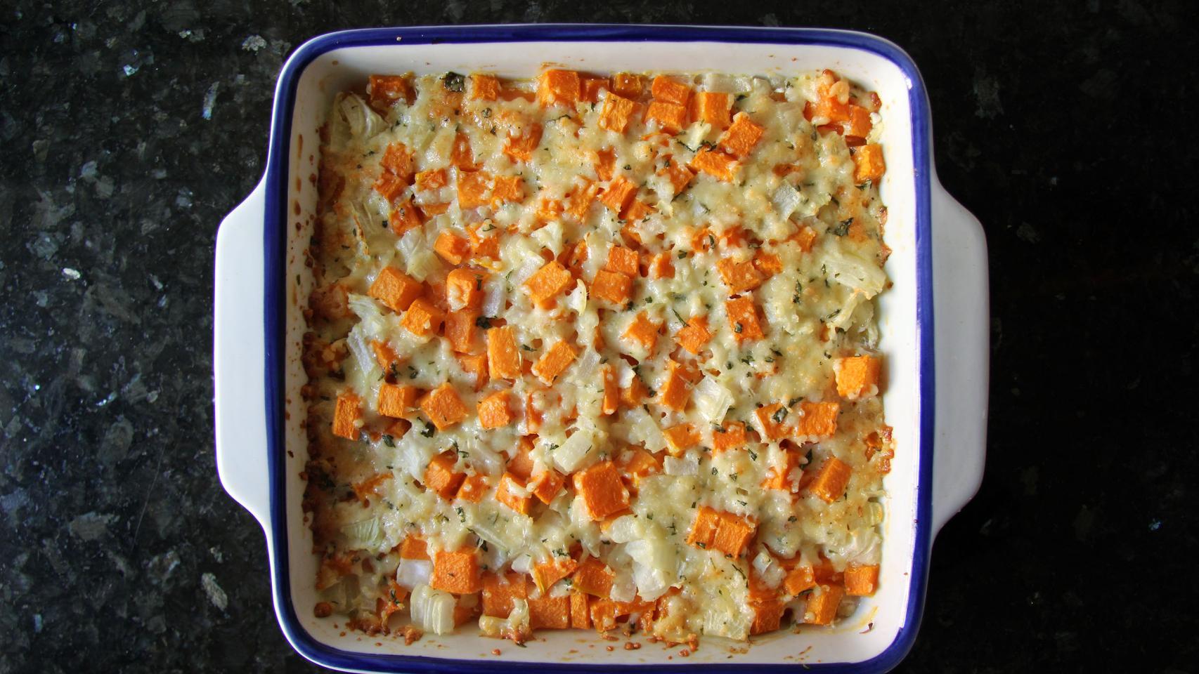 GRATINADO DE CALABAZA CON PARMESANO Y ALBAHACA 07