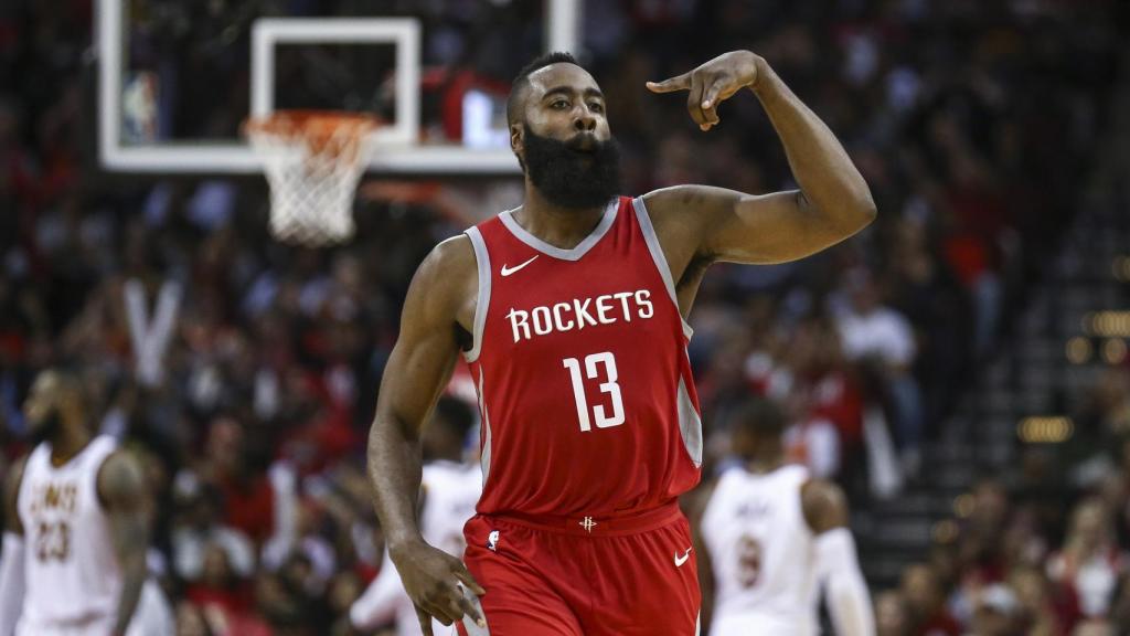 James Harden, durante el encuentro ante los Cleveland Cavaliers