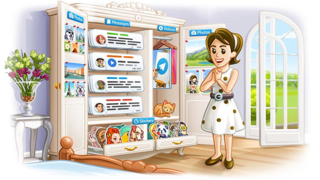 Telegram se actualiza con álbumes, mensajes guardados y mejor búsqueda