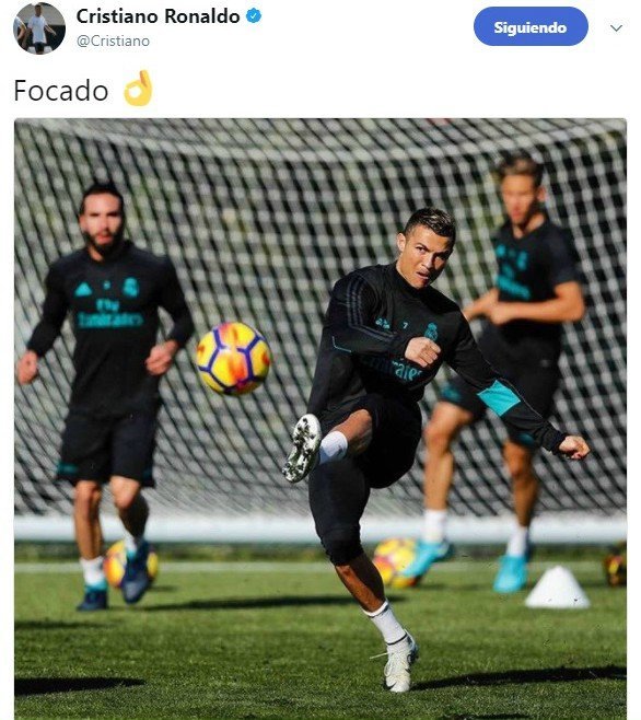 Cristiano, centrado en el Real Madrid